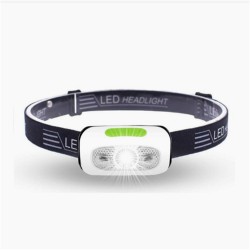Led Headlight 500 Lumen Waterproof Usb Rechargeable Motion Sensor Running Fishing Headlamp with Infrared Sensor White
