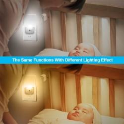 Led Night Light with Auto Dusk To Dawn Sensor Eye Protective Energy Saving Plug In Lamp EU Plug