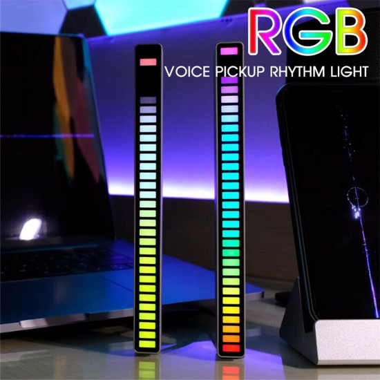 Led Pickup Rhythm Light Rgb Sound Control Car Atmosphere Light Party Decoration Light black