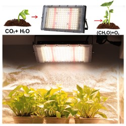 Led Plant Grow Light Full Spectrum 380-840nm Sunlight Growing Lamp with Stand for Indoor Plants Veg Flower 100W