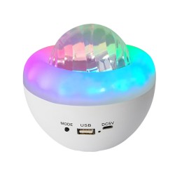 Led Projection Lamp 10 Modes Colorful Romantic Starry Sky Projector Lights USB Music Player Night Light white