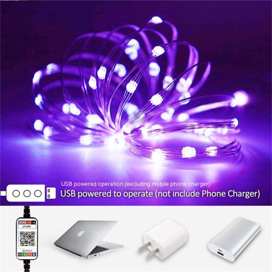 Led String Lights Bluetooth-compatible Wedding Party Curtain Fairy Light 20 meters 200 lights