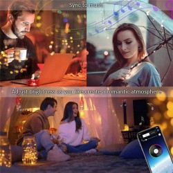 Led String Lights USB Charging App Remote Control with Memory Function 5 Meters 50 Lights