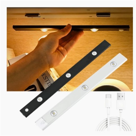 Led Wine Cabinet Light 4 Modes Motion Sensor Wireless Ultra-thin Super Bright Night Light for Kitchen Bedroom 40cm