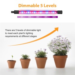 Metal Led Grow Light Usb Phyto Full Spectrum Lamp For Indoor Plants Seedlings Flower 27W--Three-heads