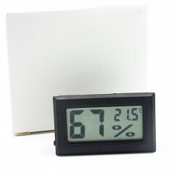 Mini LCD Digital Thermometer Hygrometer Indoor Portable Temperature Sensor Humidity Instruments black