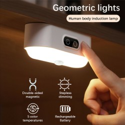 Mini Led Night Light Smart Touch Sensor Usb Rechargeable Dimming 1200mAh