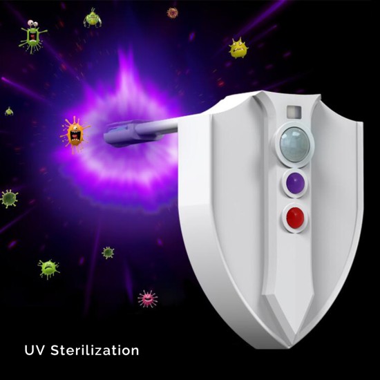 Motion Activated UV Sterilization Toilet Light