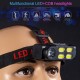 Multi-function Mini Led Headlamp Rechargeable Waterproof Cob Headlight Outdoor Night Fishing Light KX211