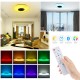 Music RGB Led  Ceiling  Light Multiple Working Modes Bluetooth-compatible Speaker Dimmable Intelligent Remote Control Lamp 26cm