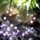 Natural Amethyst Decorative Lights Crystal String Lights Hanging Ornament Cold White