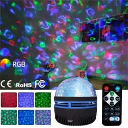 Northern Lights Projection Lamp Eye Protection Festival Christmas Night Lights Water Ripple Rechargeable