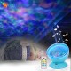Ocean Wave Projector LED Night Light with Music Player Remote Control Lamp RGB_white