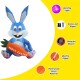Outdoor Easter  Inflatable  Model 1.2m Easter Cartoon Rabbit-shaped Led Lights For Party Yard Lawn Garden Holiday Venue Layout UK Plug