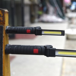 Portable Bright COB LED Lights USB Charging Magnet Lamp Red Light Emergency Flashlight 175-A