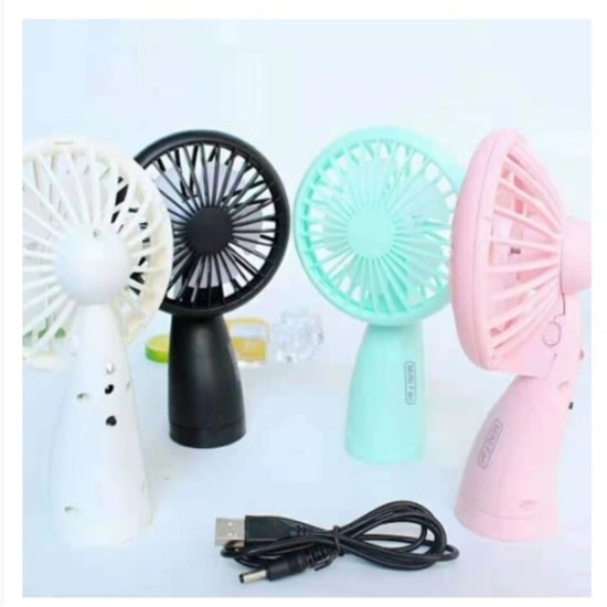Portable Handheld Mini Fan Usb Rechargeable Ultra-quiet Dormitory Student Desk Cooling Fan random color