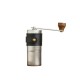 Portable Manual Coffee Grinder Adjustable Grind Size Detachable Design Leather Case Mill Machine black