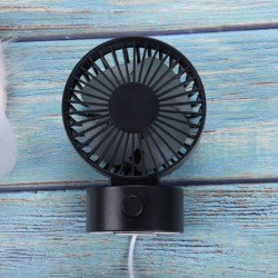 Portable Mini USB Charging Fan Desktop Office Shaking Electric Fan Decoration black_102*79*138mm