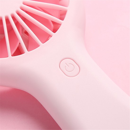 Portable Usb Mini  Fan With 3 Adjustable Speeds Handheld Ultra-quiet Student Office Cute Cooling Fans pink