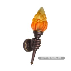 Retro Wall Lamp IP55 Waterproof Rust Proof Wall Mounted Flame Lights for Home Balcony Bar Restaurant left hand