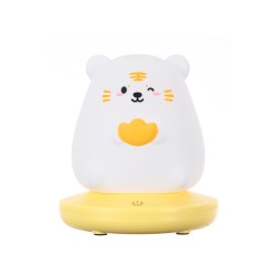 Silicone Led Night Light 1200mah Lithium Battery Cute Animal Bedroom Bedside Table Lamp for Kids Room Tiger