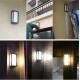Simple Outdoor IP65 Waterproof LED Wall Light Night Lamp Home Decoration Warm White