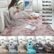 Simple Plush Carpet Bedroom Cute Bedside Blanket Nordic Living Room Sofa Coffee Table Mat Thick Mat Tie-dyed champagne_50*160 cm