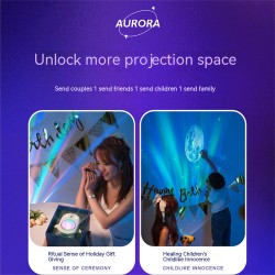 Sky Stars Moon Projector Light Astronaut Spaceship Bedside Projection Lamp Decoration Night Light White