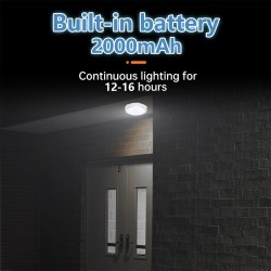Smart Led Solar Ceiling Light 2-in-1 Light Control Remote Control Corridor Light for Indoor Outdoor Decoration 45W