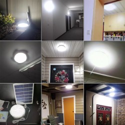 Smart Led Solar Ceiling Light 2-in-1 Light Control Remote Control Corridor Light for Indoor Outdoor Decoration 65W