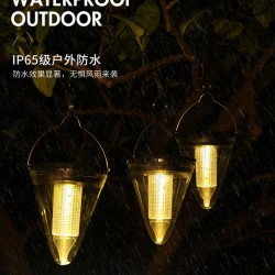Solar Light Outdoor Waterproof Garden Decoration Hanging Lamps Night Light White light_2.4W