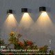 Square Led Solar Wall Lights 2 Modes 2800-3000k 24-26lm IP65 Waterproof Outdoor Automatic Night Lamp