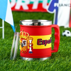 Stainless Steel Mug Cup 2022 Football World Cup Water Cup Fans Souvenir Gifts for Coffee Tea Soup Spain