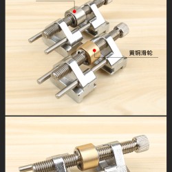 Stainless Steel Side Clamping Fixed Angle Honing Guide for Wood Chisel Planer Blade Flat Chisel Edge Sharpening Brass wheel Honing Guide