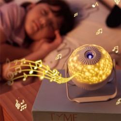 Star Moon HD Projection Lamp 180 Degrees Rotating Atmosphere Night Light White