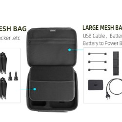 Storage Bag Carrying Case Hard Shell Body Remote Control Tote Shoulder Bags For Air 2