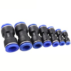Straight Push Connectors Quick Release Pneumatic Air Line Fittings 4mm 6mm 8mm 10mm 12mm 14mm 16mm for PU-10