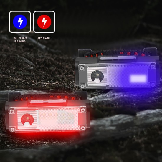T125 Xpe LED Headlamp 4 Mode Type-c Rechargeable Outdoor Super Bright Headlight Torch Indicator Light with 18650 Battery