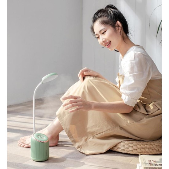 Table Lamp Humidifier Multifunction Eyeshield LED Table Lamp USB Rechargeable Home Decoration Humidifier white