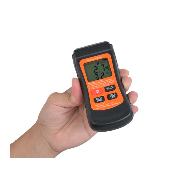 Two Pins Digital Wood Moisture Meter Humidity Tester Detector MT-02