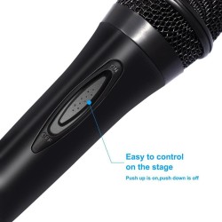 USB Wired 3m/9.8ft Microphone High Performance Karaoke Mic for Nintend Switch PS4 Wii U XBOX360 PC black