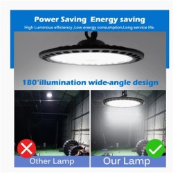 Ufo Led High Bay Light 150W Ac220v Waterproof Super Bright Energy Saving Warehouse Garage Lamp 6500K