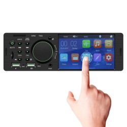 Universal 4" Car Radio HD MP5 Player Dual USB Telescopic Audio Multimedia Player Reverse Parking Image Without camera