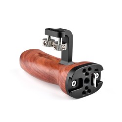 Universal DSLR Camera Hand Grip Wooden Mini Side Handle (1/4"-20 Screws) can use w/ SmalRig A6400 A6500 Cage 2913 black