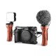 Universal DSLR Camera Hand Grip Wooden Mini Side Handle (1/4"-20 Screws) can use w/ SmalRig A6400 A6500 Cage 2913 black