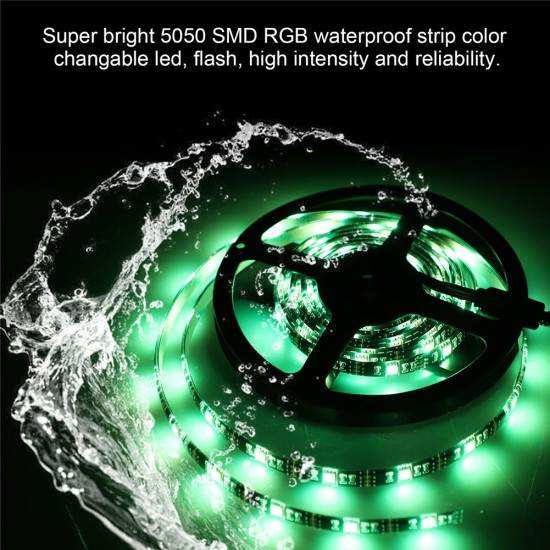 Usb Led Strip Lights 5050 Rgb Waterproof Super Bright Bluetooth-compatible App Remote Control Strip Lights 1 meter