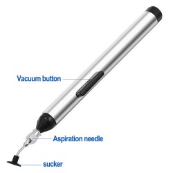 Vacuum Suction Pen Kit with 3 Suction Cups Aluminum Alloy Pick Up Tool for SMD Patch/IC/BGA