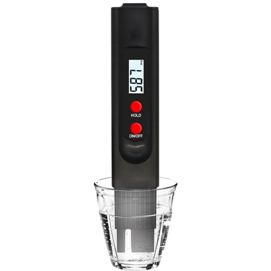 Water Hardness Instrument Ec Tds Ph Meter Water Quality Purity Testing Pen Black