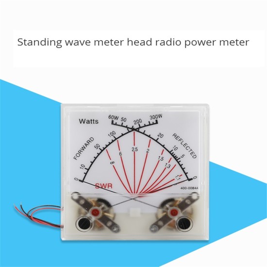 Wireless Radio Station Swr Watt Meter Dual-pin 60/300w Power Meter Transmitter Standing Wave Meter With Backlight as picture show