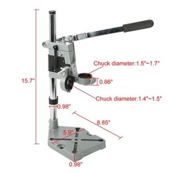 Workstation Drill Press Stand Adjustable Desktop Drill Stand Repair Tool single hole bracket